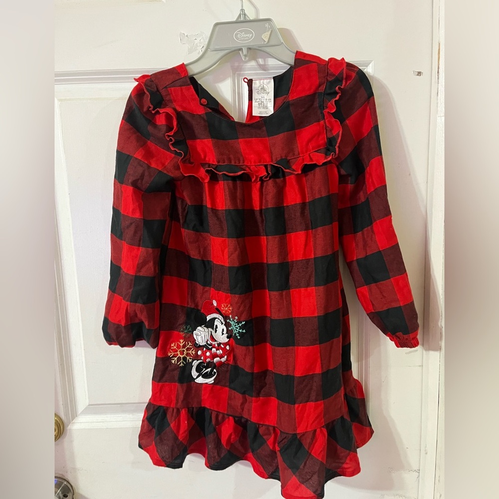 Disney Red and Black Checkered Kids Nightgown